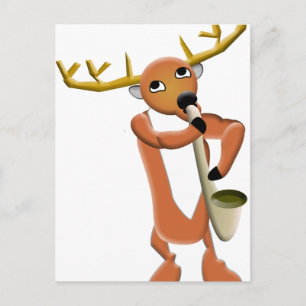 Cartão Postal Reindeer Jazz