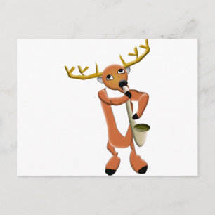 Cartão Postal Reindeer Jazz