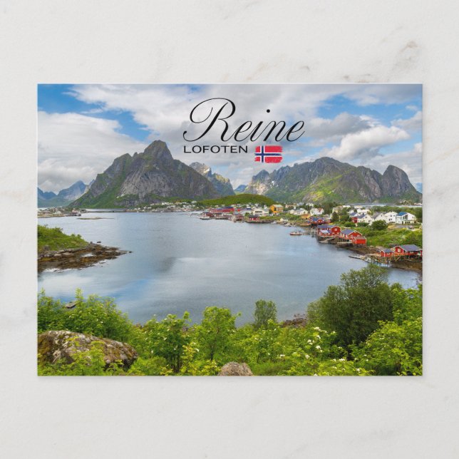 Cartão Postal Reine auf den Lofoten (Frente)