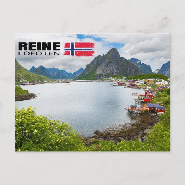 Cartão Postal Reine auf den Lofoten (Frente)