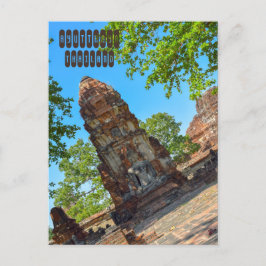 Cartão Postal Reino Ayutthaya na Tailândia
