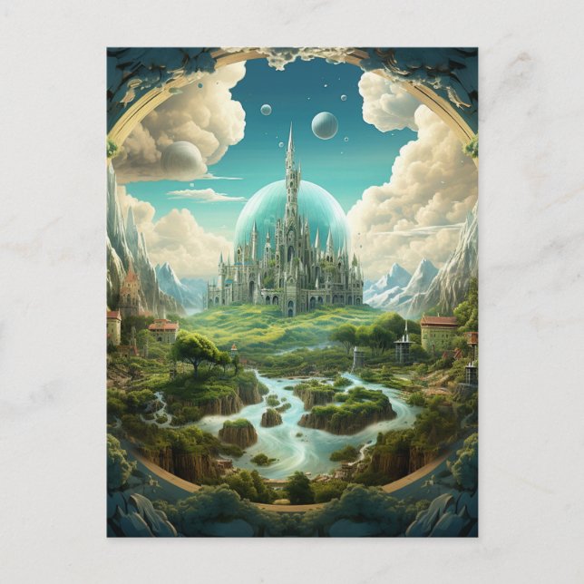 Cartão Postal reino cósmico (Frente)