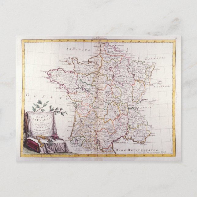 Cartão Postal Reino de França (Frente)