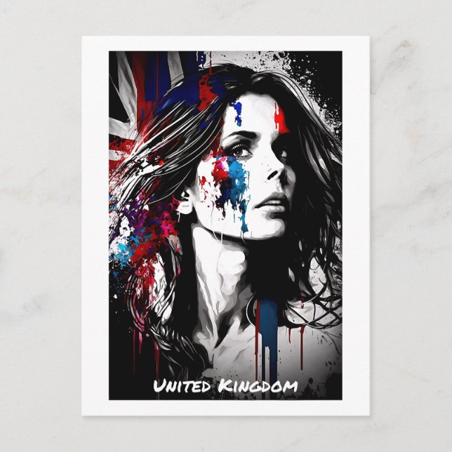 Cartão Postal Reino Unido Cartaz Mundial das Mulheres Coleção (Frente)