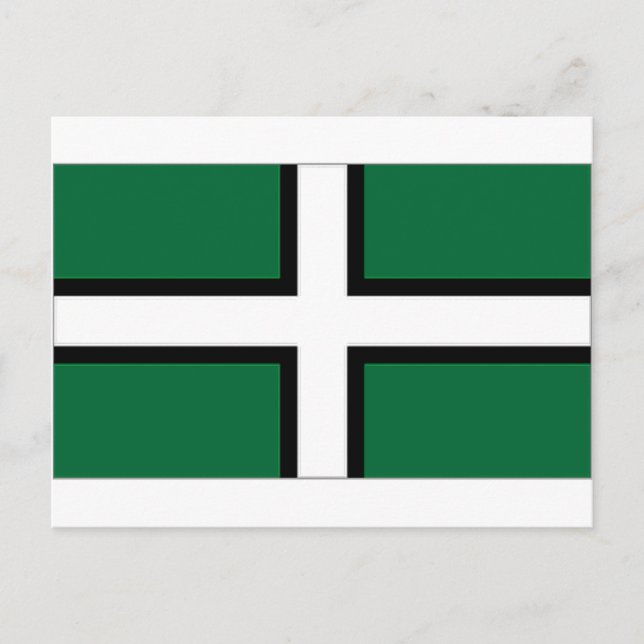 Cartão Postal Reino Unido Devon Flag (Frente)