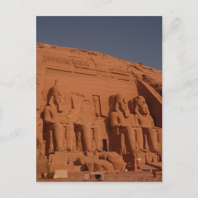 Cartão Postal reis de abu simbel (Frente)
