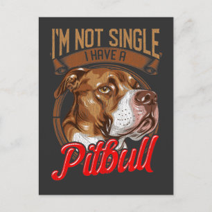Cartão Postal Relação entre Cachorros Pitbull Puppy Pai