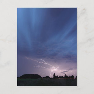 Cartão Postal Relâmpagos durante tempestade