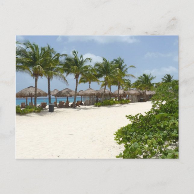 Cartão Postal Relaxamento em Cozumel (Frente)