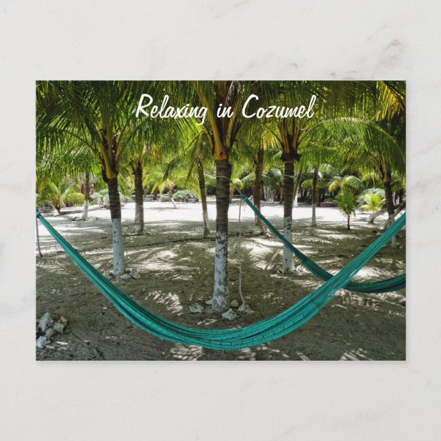 Cartão Postal Relaxamento em Cozumel (Frente)