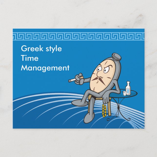 Cartão Postal Relaxando relógio (Frente)