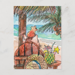 Cartão Postal Relaxe em Beach