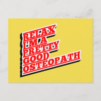Relaxe, sou um bonito osteopata
