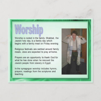 Cartão Postal Religião, Judaísmo, Culto