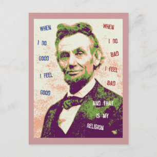 Cartão Postal Religião Lincoln