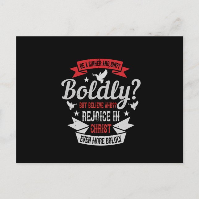 Cartão Postal Religião - Seja Um Canto E Um Pecado. Bolsa? (Frente)