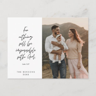 Cartão Postal Religioso, Feliz Natal, Foto de Família Cristã