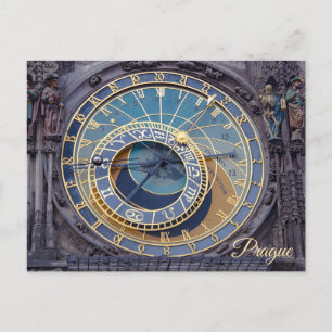 Cartão Postal Relógio astronômico de Praga