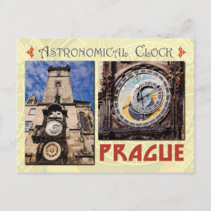 Cartão Postal Relógio Astronômico de Praga, República Tcheca