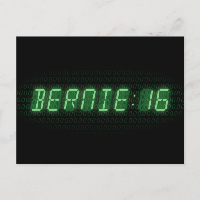 Cartão Postal Relógio Bernie Sanders 2016 (Frente)