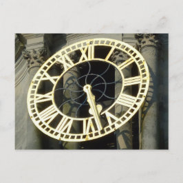 Cartão Postal Relógio da Câmara Municipal. Cardiff, Wales, UK