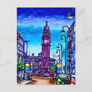 Cartão Postal Relógio de Albert de Belfast
