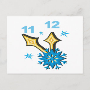Cartão Postal Relógio de inverno