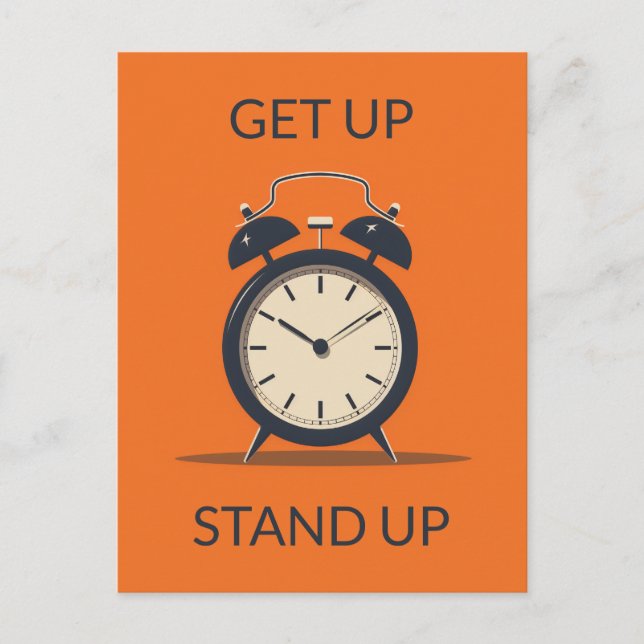 Cartão Postal Relógio De Mesa (Frente)