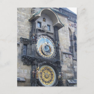 Cartão Postal relógio praga