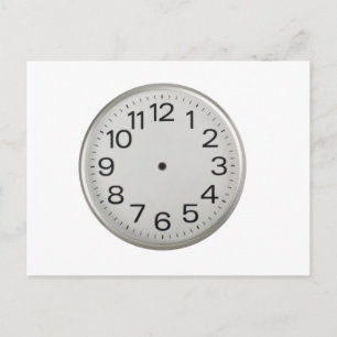 Cartão Postal Relógio sem mão
