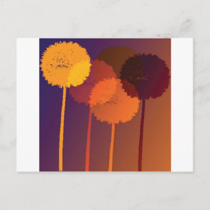 Cartão Postal relógios de dandelion