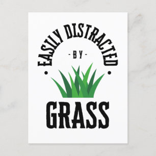 Cartão Postal relva engraçada