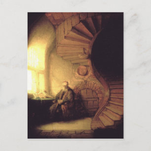 Cartão Postal Rembrandt Art Painting