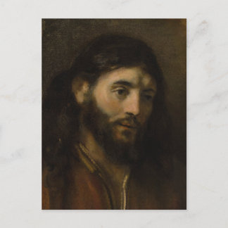 Cartão Postal Rembrandt Chefe do Cristo CC0923 Retratos de Jesus