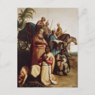 Cartão Postal Rembrandt - O Batismo Do Eunuch