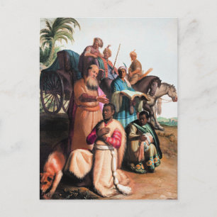 Cartão Postal Rembrandt - O Batismo do Eunuco,