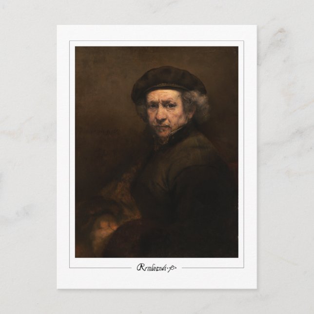 Cartão Postal Rembrandt van Rijn #543 - Belas Artes (Frente)