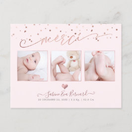 Cartão Postal Remédios PixDezines Rosa Dourado les Étoiles