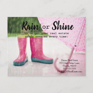 Cartão Postal Remetendo clientes para venda de marketing imobili