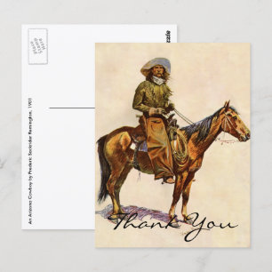 Cartão Postal Remington é um cowboy Arizona
