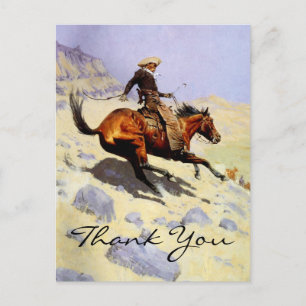 Cartão Postal Remington's The Cowboy