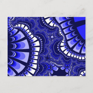 Cartão Postal Remix Azul e Branco