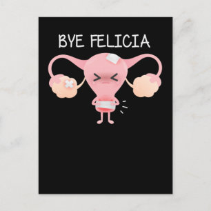 Cartão Postal Remoção do útero com suporte a histerectomia