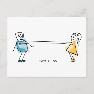 Cartão Postal Remote-Hug
