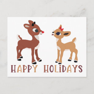Cartão Postal Rena Rudolph e Rena Clarice