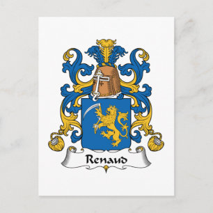 Cartão Postal Renaud Family Crest