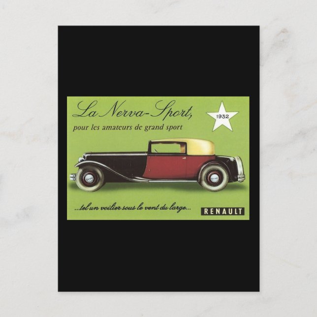 Cartão Postal Renault (Frente)