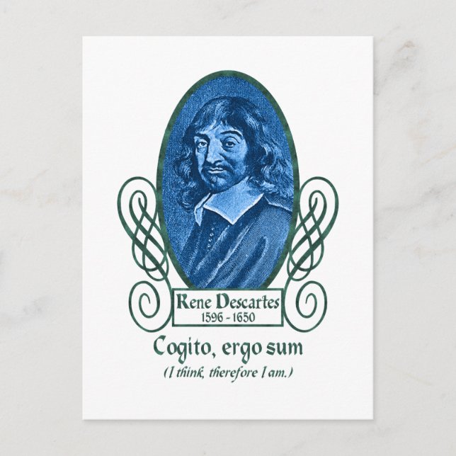 Cartão Postal René Descartes (Frente)