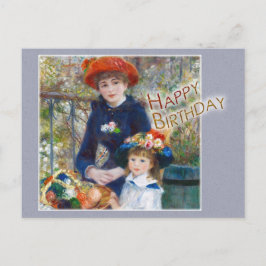 Cartão Postal Renoir 2 irmãs CC0398 Aniversário