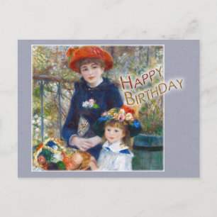 Cartão Postal Renoir 2 irmãs CC0398 Aniversário